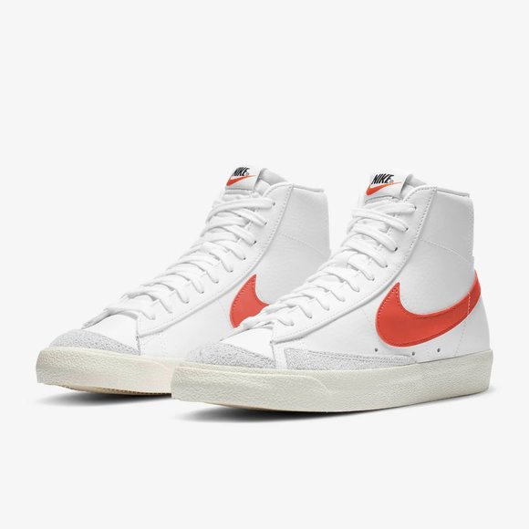 NIB Nike Blazer Mid 77 Vintage White/Habanerd Red-Sail CZ1055 101 - Picture 5 of 8